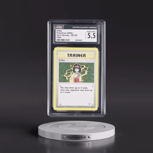 2000 Gym Heroes #16/132 Erika - Holo (CGC 5.5 EX+)