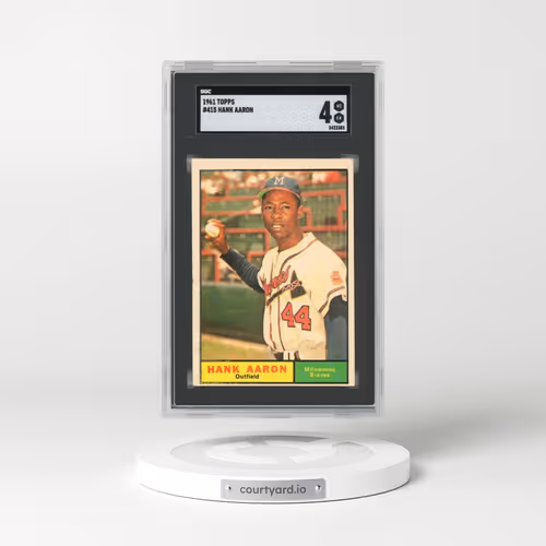 1961 Topps #415 Hank Aaron (SGC 4 VG-EX)