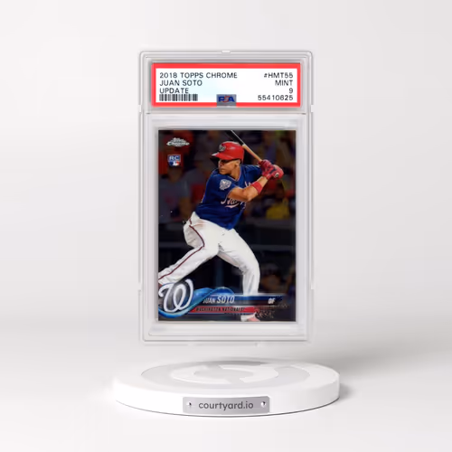 2018 Topps Chrome Update #HMT55 Juan Soto (PSA 9 MINT)