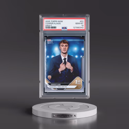 2025 Topps Now Draft #D1 Cooper Flagg (PSA 10 GEM MINT)