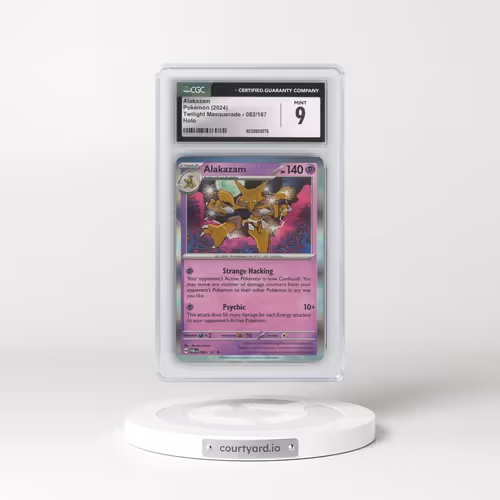 2024 Twilight Masquerade - TWM EN #082/167 Alakazam - Holo (CGC 9 MINT)