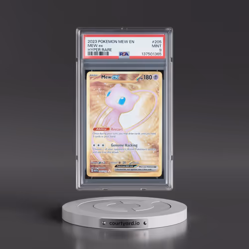2023 Pokémon Mew EN-151 #205 Mew EX - Holo Hyper Rare (PSA 9 MINT)