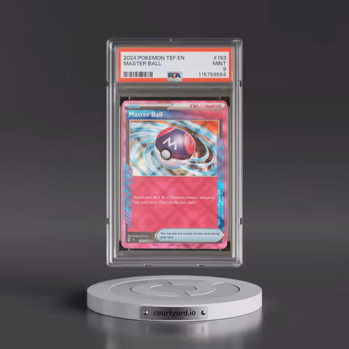 2024 Pokémon Tef EN-Temporal Forces #153 Master Ball (PSA 9 MINT)