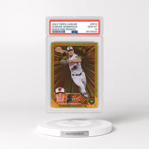 2023 Topps Chrome Radiating Rookies #RR10 Gunnar Henderson (PSA 10 GEM MINT)