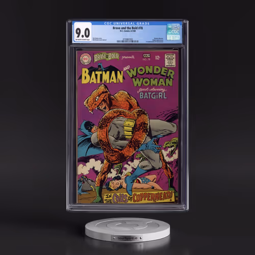 Brave and the Bold #78 CGC 9.0 Off-white to White Pages (DC Comics, 6-7/68) - Universal