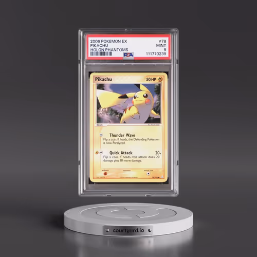 2006 Pokémon EX Holon Phantoms #78 Pikachu (PSA 9 MINT)