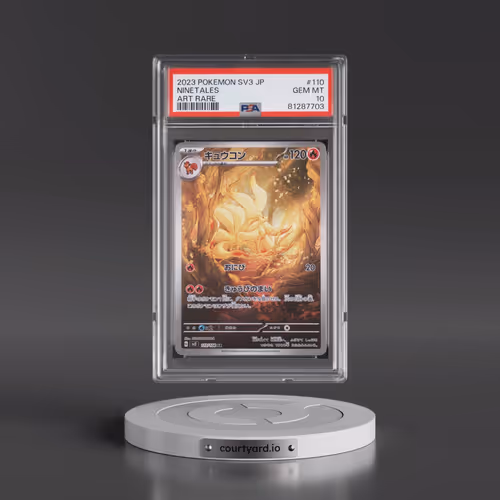 2023 Pokémon SV3-Ruler of the Black Flame #110 Ninetales - Art Rare (PSA 10 GEM MINT)