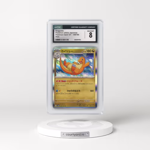2023 Pokémon Card 151 #149/165 Dragonite - Holo (CGC 8 NM-MT)