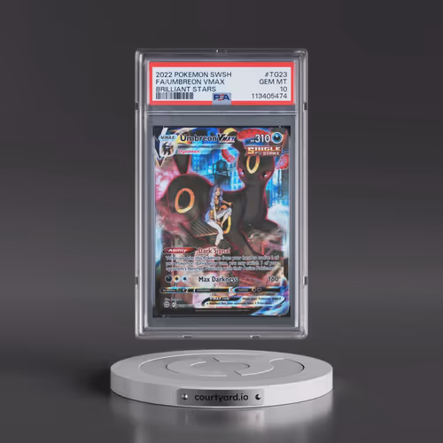 2022 Pokémon Sword & Shield Brilliant Stars #TG23 Umbreon Vmax - Full Art (PSA 10 GEM MINT)