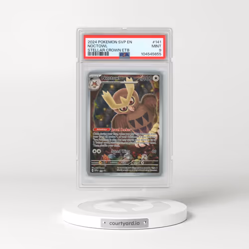 2024 Pokémon Svp EN-SV Black Star Promo #141 Noctowl - Stellar Crown Elite Trainer Box (PSA 9 MINT)