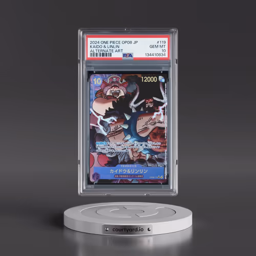 2024 One Piece Japanese OP08-Two Legends #119 Kaido & Linlin - Alternate Art (PSA 10 GEM MINT)