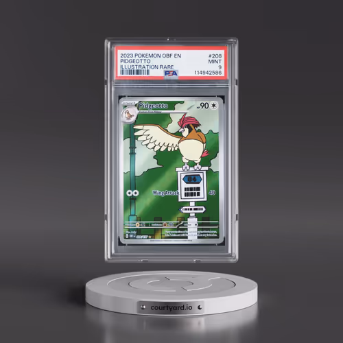 2023 Pokémon Obf EN-Obsidian Flames #208 Pidgeotto - Illustration Rare (PSA 9 MINT)