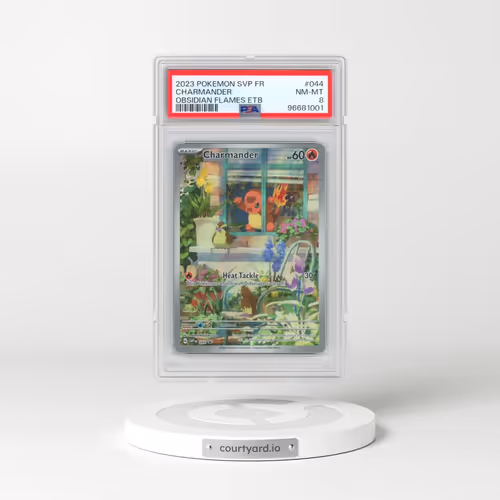 2023 Pokémon Svp FR-SV Black Star Promo #044 Charmander - Obsidian Flames Elite Trainer Box (PSA 8 NM-MT)