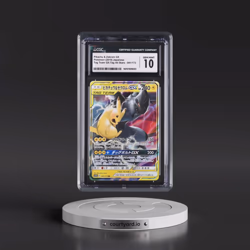 2019 Tag Team GX: Tag All Stars #041/173 Pikachu & Zekrom GX - Holo (CGC 10 GEM MINT)