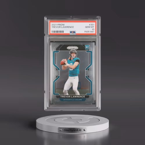 2021 Panini Prizm #331 Trevor Lawrence (PSA 10 GEM MINT)