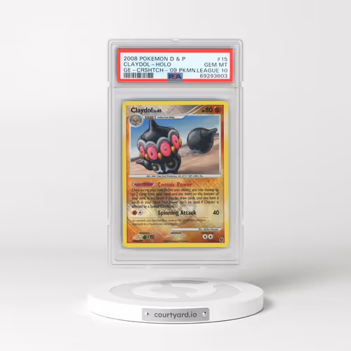 2008 Pokémon Diamond & Pearl Great Encounters #15 Claydol - Holo Crosshatch-2009 Pokemon League (PSA