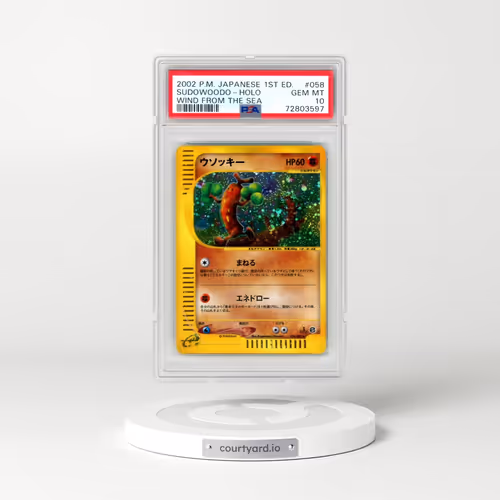 2002 Pokémon Wind From the Sea #058 Sudowoodo - 1st Edition Holo (PSA 10 GEM MINT)