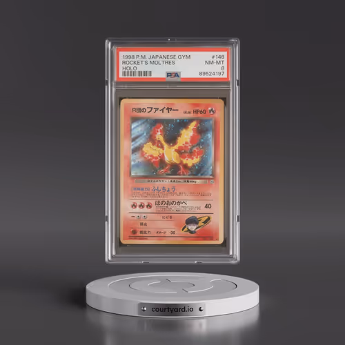 1998 Pokémon Gym #146 Rocket's Moltres - Holo (PSA 8 NM-MT)