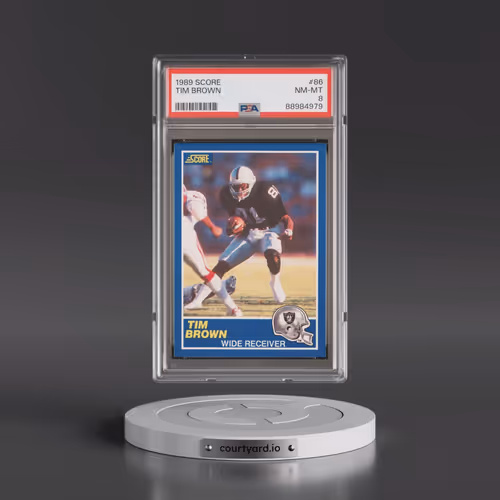 1989 Score #86 Tim Brown (PSA 8 NM-MT)