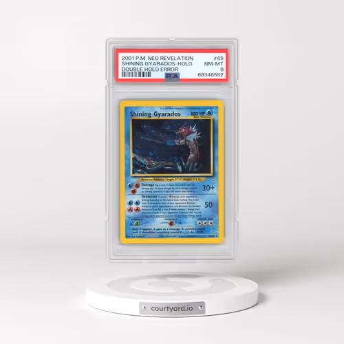 2001 POKEMON NEO REVELATION #65 SHINING GYARADOS-HOLO DOUBLE HOLO ERROR