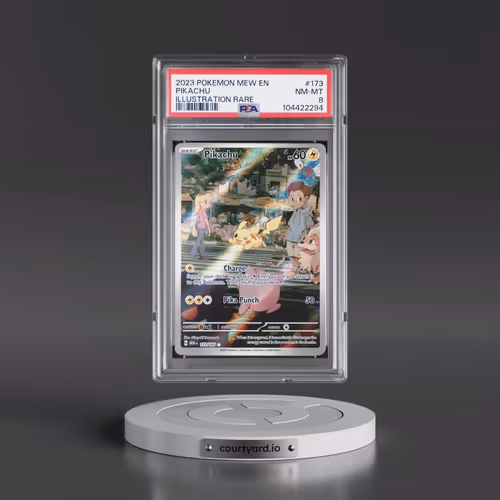 2023 Pokémon Mew EN-151 #173 Pikachu - Illustration Rare (PSA 8 NM-MT)