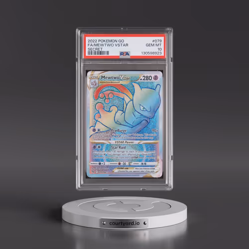2022 Pokémon Go #079 Mewtwo Vstar - Full Art Secret (PSA 10 GEM MINT)