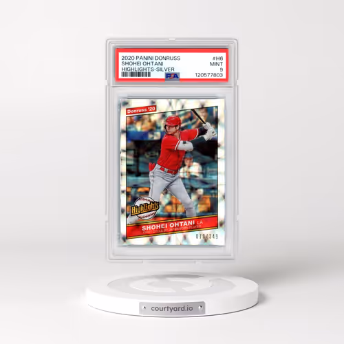 2020 Panini Donruss Highlights #H6 Shohei Ohtani - Silver (PSA 9 MINT)