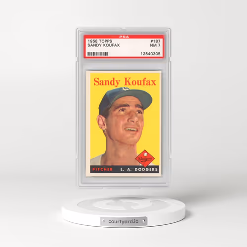 1958 Topps #187 Sandy Koufax (PSA 7 NM)