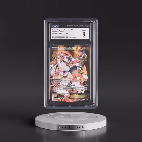 2015 Double Crisis #15/34 Team Magma's Groudon EX - Holo (CGC 9 MINT)