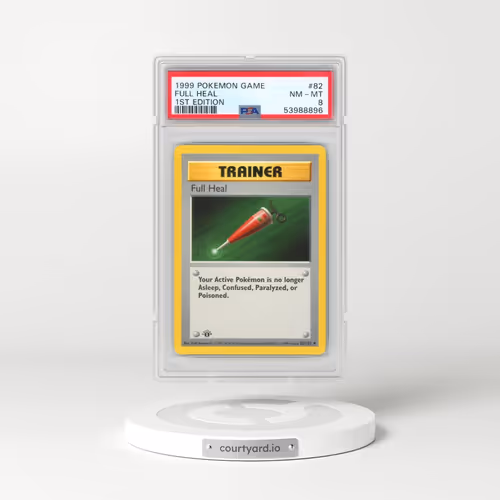 1999 Pokémon Game #82 Full Heal - 1st Edition (PSA 8 NM-MT)