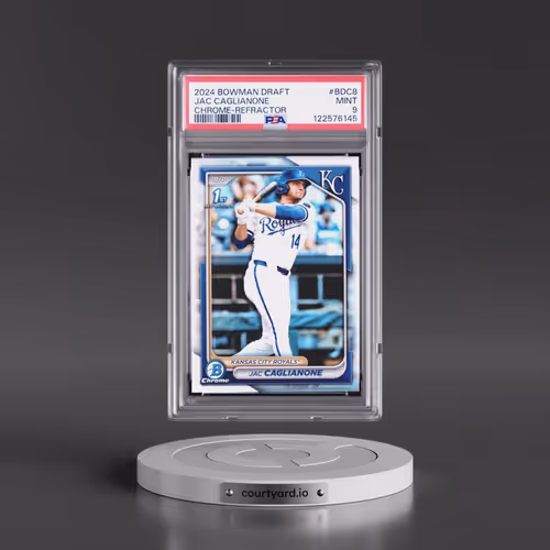 2024 Bowman Draft #BDC8 Jac Caglianone - Chrome-Refractor (PSA 9 MINT)