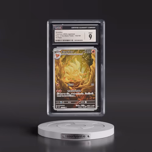 2023 Ruler of the Black Flame #110/108 Ninetales - Art Rare Holo (CGC 9 MINT)