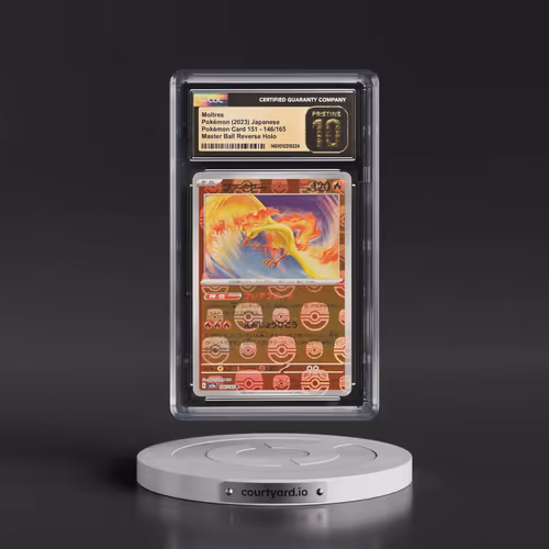 2023 Pokémon Card 151 #146/165 Moltres - Reverse Holo Master Ball (CGC 10 PRISTINE)