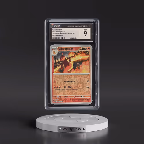 2023 Scarlet & Violet 151 - MEW EN #005/165 Charmeleon - Reverse Holo (CGC 9 MINT)