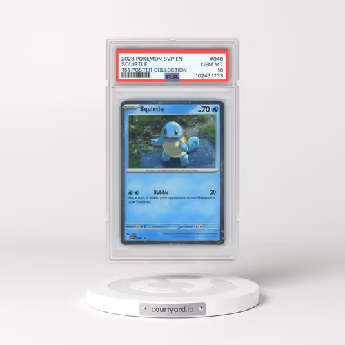 2023 Pokémon Svp EN-SV Black Star Promo #048 Squirtle - 151 Poster Collection (PSA 10 GEM MINT)