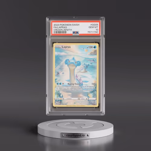 2023 Pokémon Sword and Shield Crown Zenith #GG05 Lapras - Full Art (PSA 10 GEM MINT)