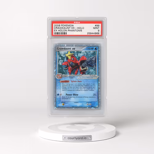2006 Pokémon EX Holon Phantoms #99 Crawdaunt EX - Holo Holo (PSA 9 MINT)
