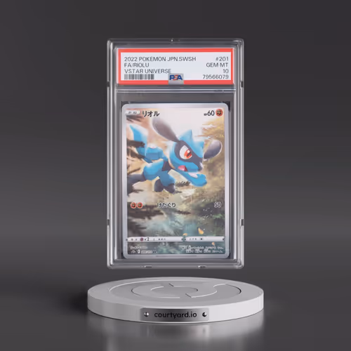 2022 Pokémon Sword & Shield Vstar Universe #201 Riolu - Full Art (PSA 10 GEM MINT)