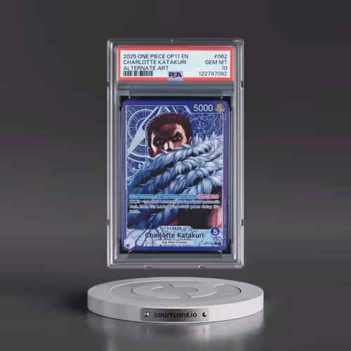 2025 One Piece OP11-A Fist of Divine Speed #062 Charlotte Katakuri - Alternate Art (PSA 10 GEM MINT)