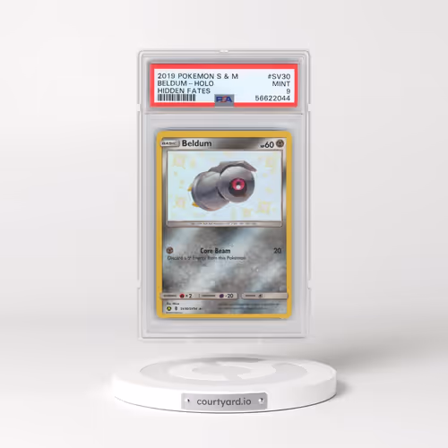 2019 Pokémon Sun & Moon Hidden Fates #SV30 Beldum - Holo (PSA 9 MINT)