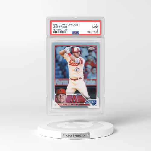 2023 Topps Chrome #27 Mike Trout - Refractor (PSA 9 MINT)