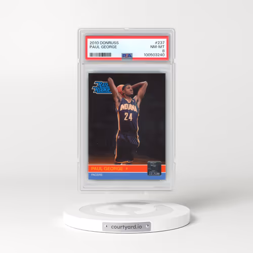 2010 Donruss #237 Paul George (PSA 8 NM-MT)