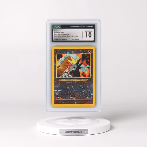 1999 Black Star Promos #34 Entei - Reverse Holo Spell of the Unown: Entei () (CGC 10 GEM MINT)