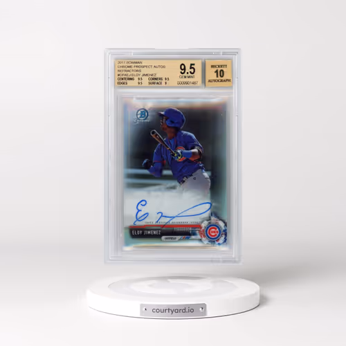 2017 Bowman Chrome Prospect Autographs Refractors #CPAEJ Eloy Jimenez (BGS 9.5 GEM MINT)