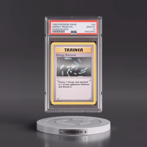 1999 Pokémon Game #92 Energy Removal - Shadowless (PSA 10 GEM MINT)