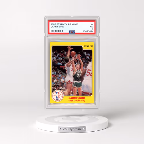 1986 Star Court Kings #4 Larry Bird (PSA 7 NM)