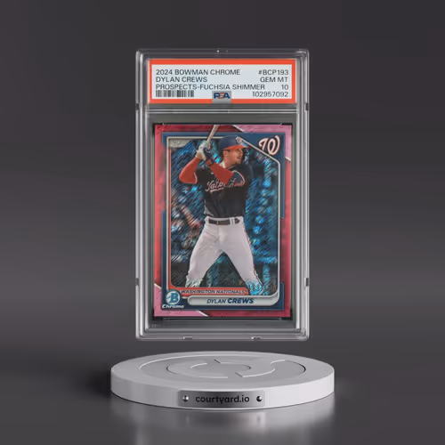 2024 Bowman Chrome Prospects #BCP193 Dylan Crews - Fuchsia Shimmer (PSA 10 GEM MINT)