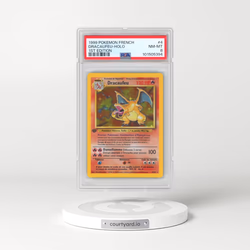 1999 Pokémon #4 Dracaufeu - 1st Edition Holo (PSA 8 NM-MT)