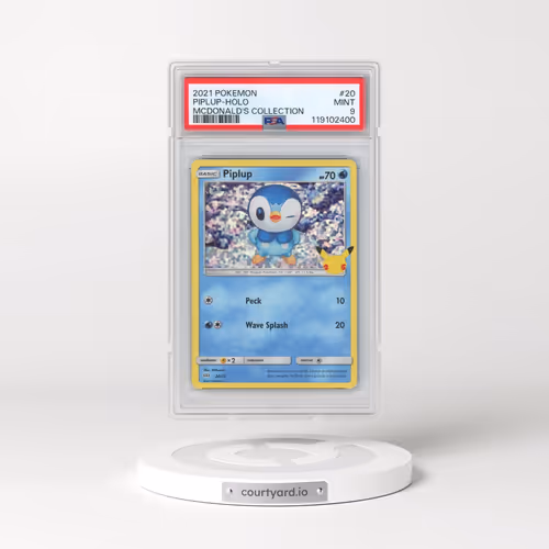 2021 Pokémon Mcdonald's Collection #20 Piplup - Holo (PSA 9 MINT)