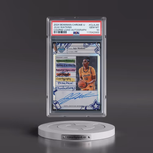 2024 Bowman Chrome University Course Load Autographs #CLAJW Juju Watkins (PSA 10 GEM MINT)